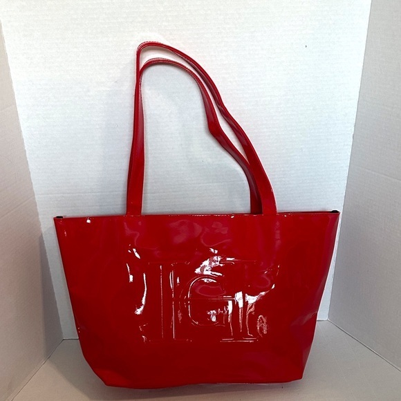 Carolina Herrera GOOD GIRL glossy Red Tote NWOT